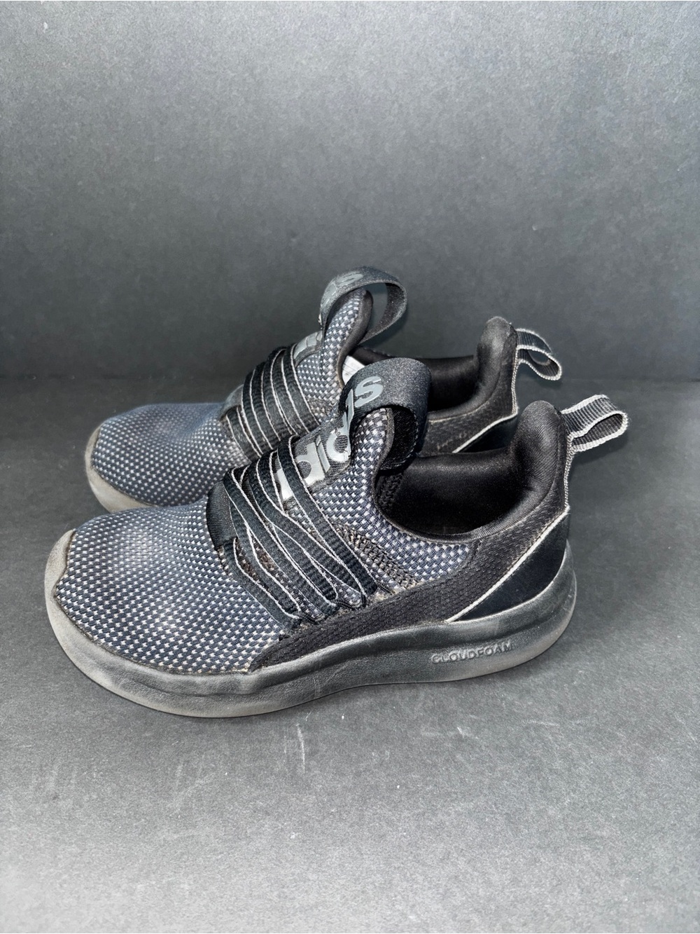 adidas Kids Black Slip-On Athletic Sneakers